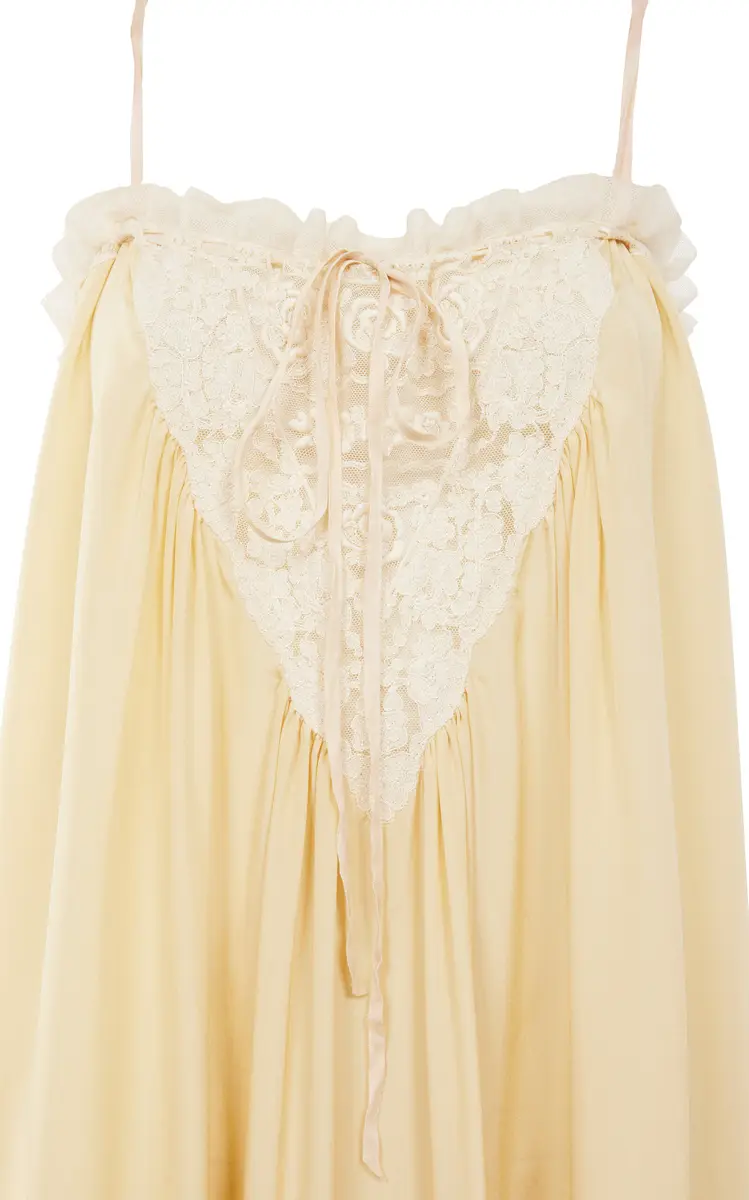 Chloé Lace-Trimmed Silk Habotai Maxi Dress | Thumbnail 21 Chloé Lace-Trimmed Silk Habotai Maxi Dress | Thumbnail 21
