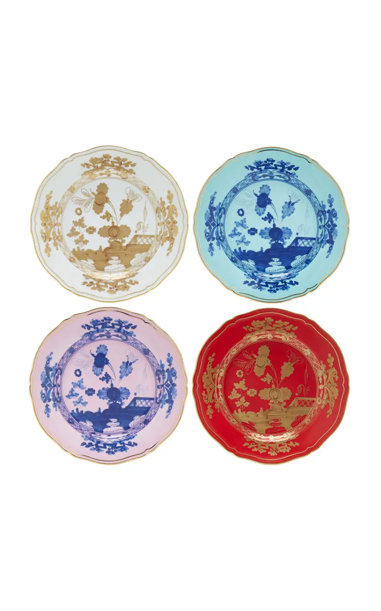 GINORI 1735 Set-of-Four Oriente Italiano Dessert Plates