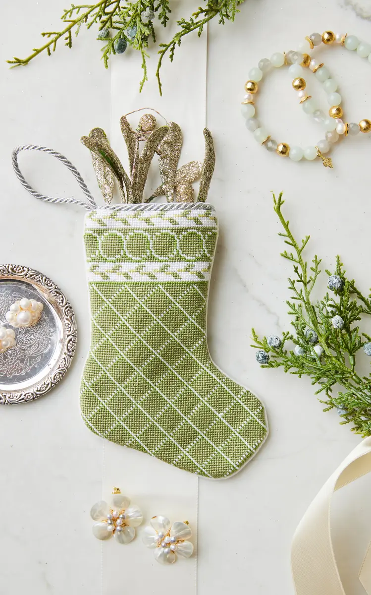 Bauble Stockings Set-Of-two Garden Lattice Bauble Stocking | Thumbnail 2