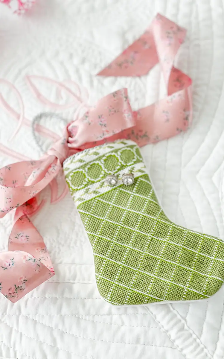 Bauble Stockings Set-Of-two Garden Lattice Bauble Stocking | Thumbnail 3