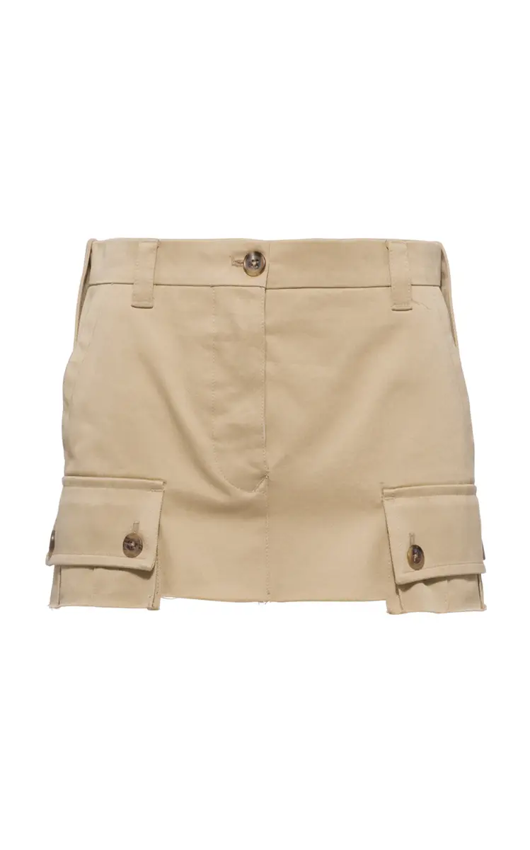 Miu Miu Chino Mini Skirt | Thumbnail 6 Miu Miu Chino Mini Skirt | Thumbnail 6