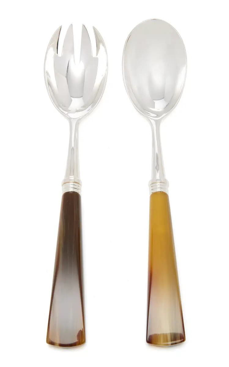 Alain Saint-Joanis Tonia Silver-Plated Horn Salad Set | Thumbnail 6 Alain Saint-Joanis Tonia Silver-Plated Horn Salad Set | Thumbnail 6