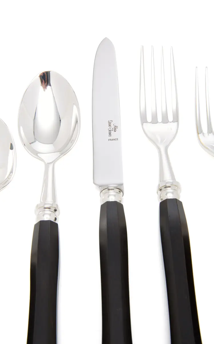 Alain Saint-Joanis Riviera Silver-Plated Ebony Silverware Set | Thumbnail 3 Alain Saint-Joanis Riviera Silver-Plated Ebony Silverware Set | Thumbnail 3