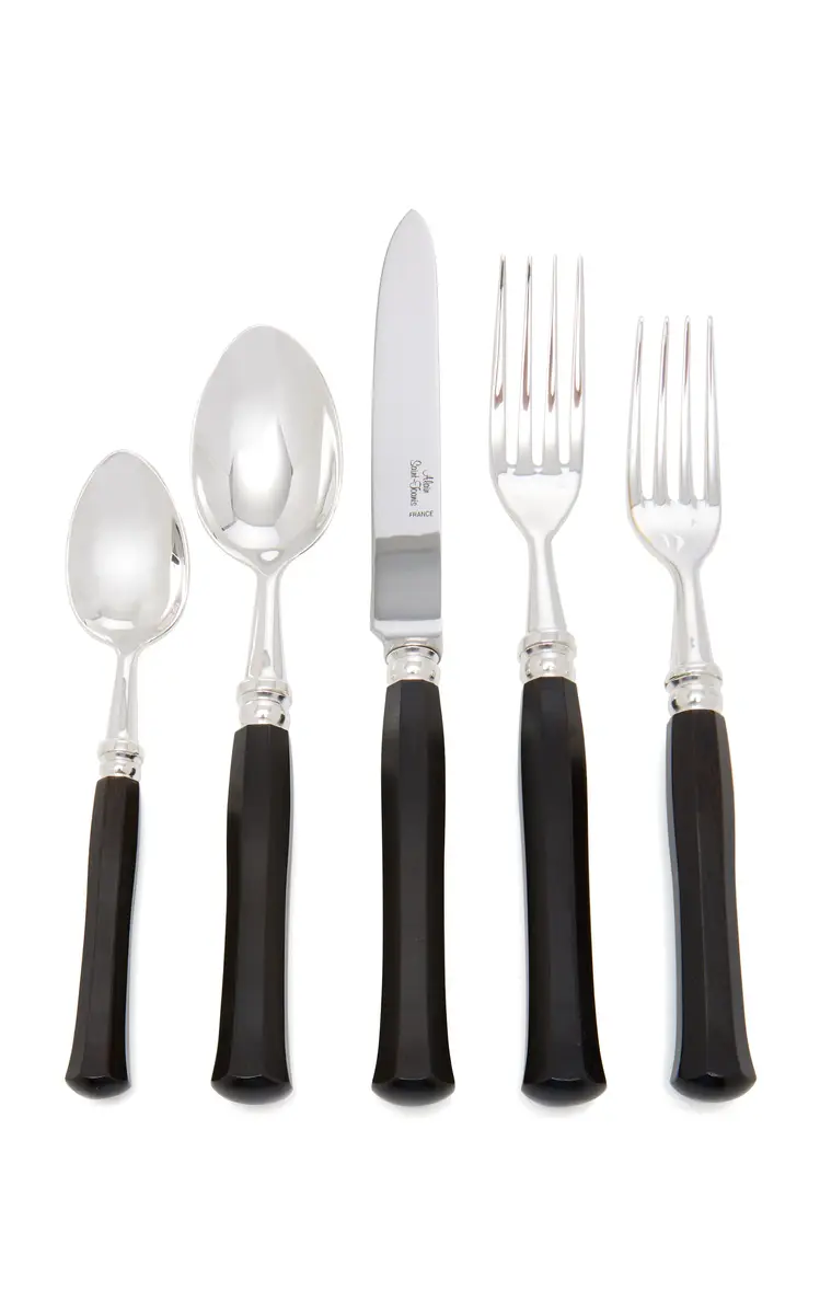 Alain Saint-Joanis Riviera Silver-Plated Ebony Silverware Set | Thumbnail 5 Alain Saint-Joanis Riviera Silver-Plated Ebony Silverware Set | Thumbnail 5