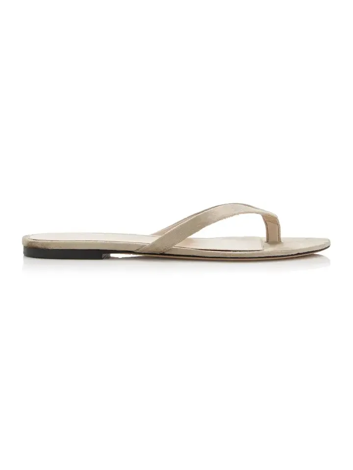 Sacha Velvet Thong Sandals