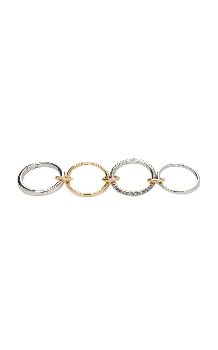 Spinelli Kilcollin Nimbus Sterling Silver; 18K Yellow Gold Diamond Ring | Thumbnail 5 Spinelli Kilcollin Nimbus Sterling Silver; 18K Yellow Gold Diamond Ring | Thumbnail 5