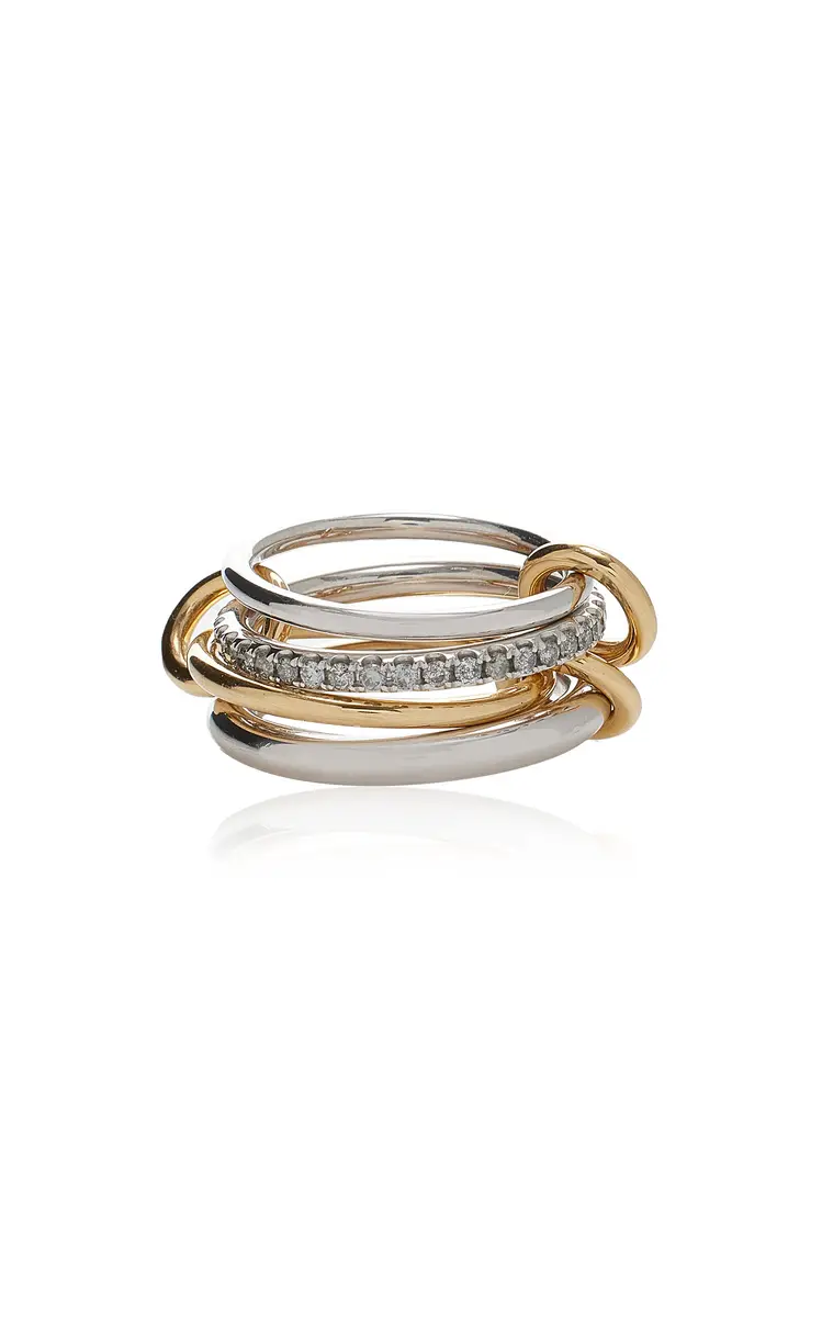 Spinelli Kilcollin Nimbus Sterling Silver; 18K Yellow Gold Diamond Ring | Thumbnail 6 Spinelli Kilcollin Nimbus Sterling Silver; 18K Yellow Gold Diamond Ring | Thumbnail 6
