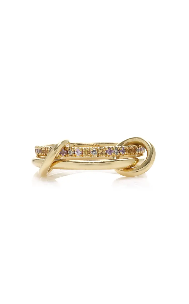 Spinelli Kilcollin Exclusive Riviera Celia Dusk 18K Yellow Gold Sapphire Ring | Thumbnail 5