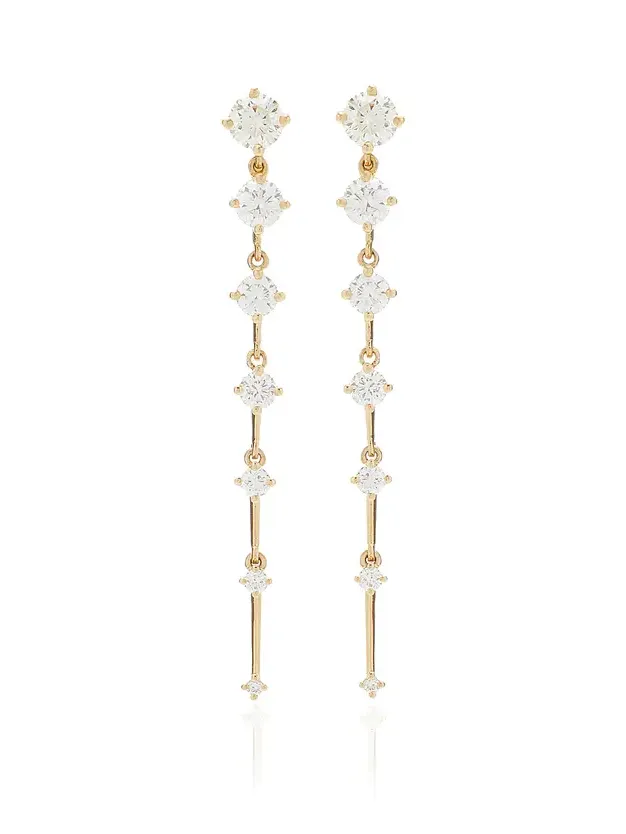 Sequence 18K Gold Diamond Earrings