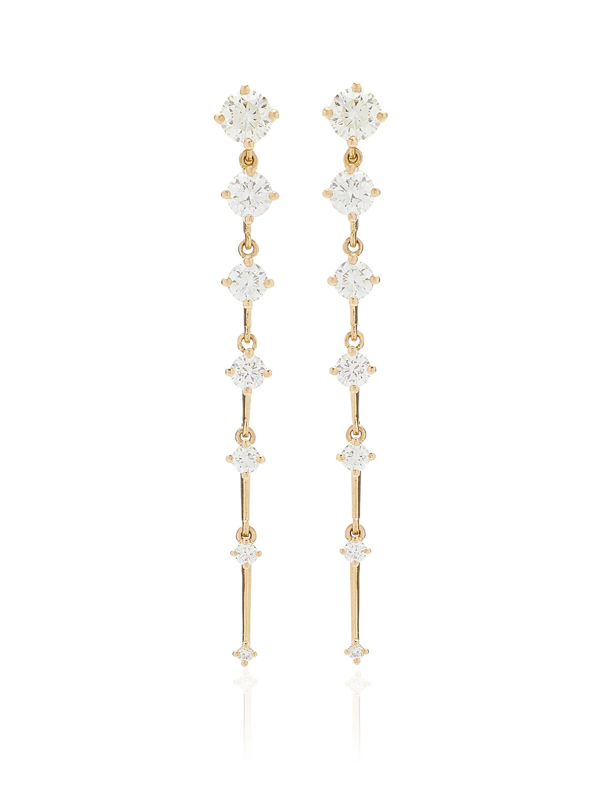 Sequence 18K Gold Diamond Earrings