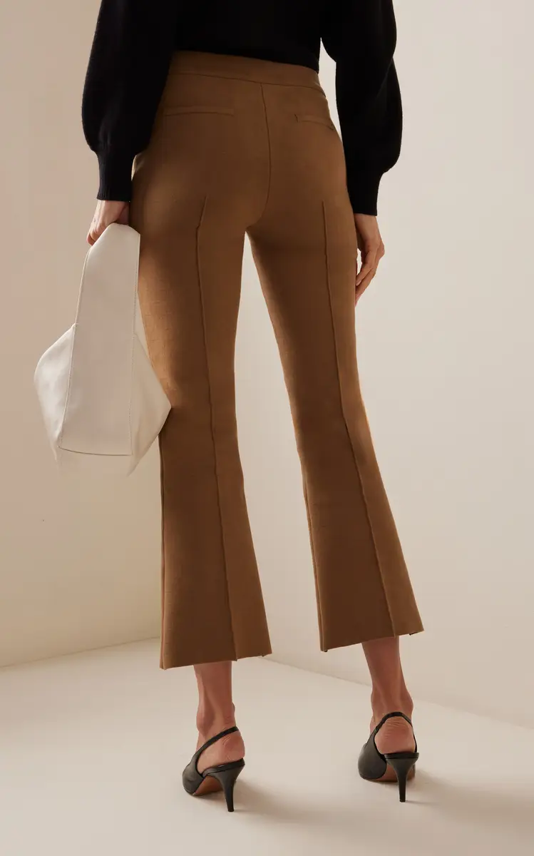 HIGH SPORT Exclusive Kick Stretch-Cotton Knit Cropped Flared Pants | Thumbnail 5 HIGH SPORT Exclusive Kick Stretch-Cotton Knit Cropped Flared Pants | Thumbnail 5