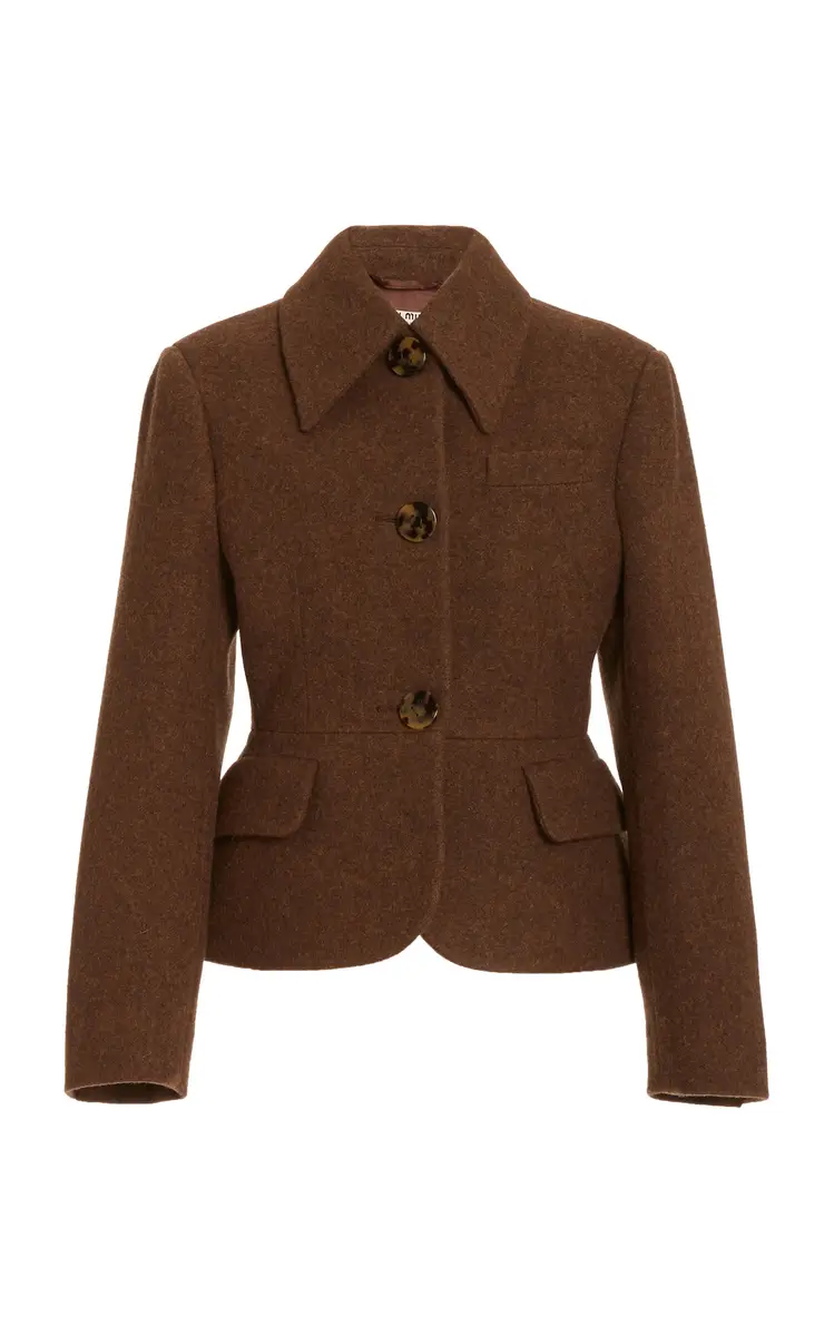Miu Miu Single-Breasted Wool Blazer | Thumbnail 5