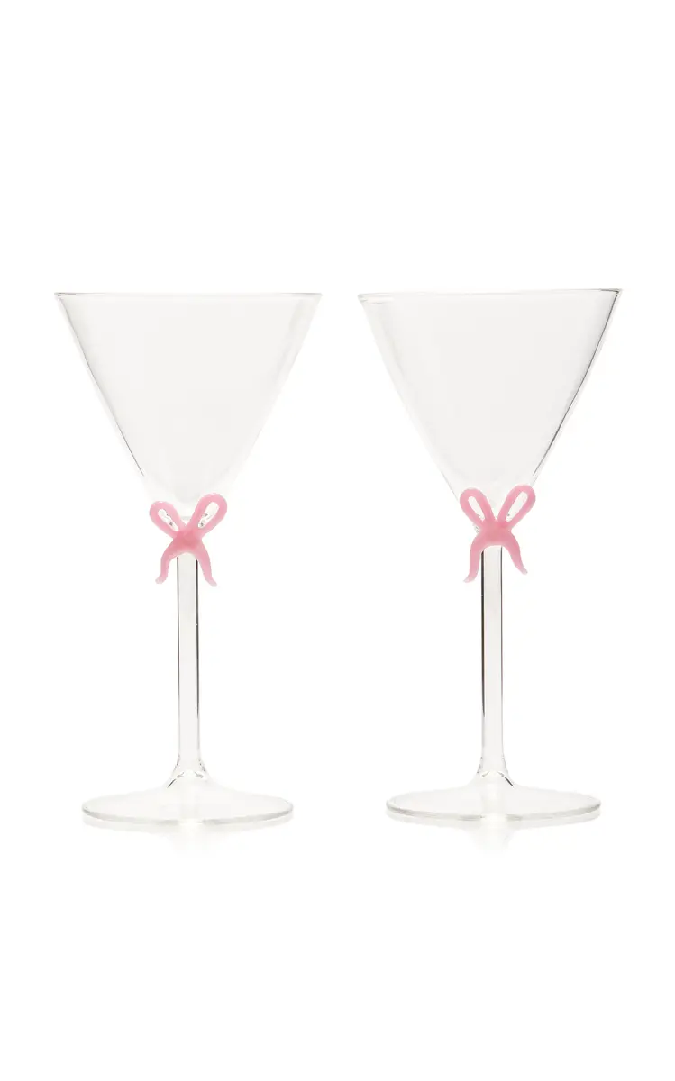 Moda Domus Set-of-Two Handmade Martini Glasses | Thumbnail 4 Moda Domus Set-of-Two Handmade Martini Glasses | Thumbnail 4
