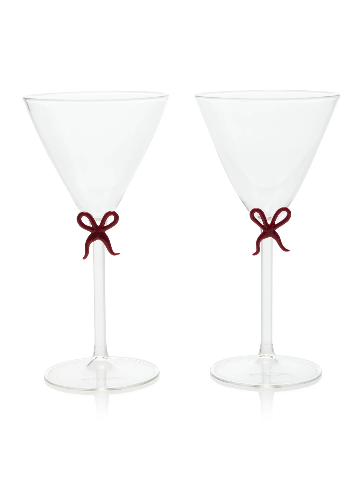 Moda Domus Set-of-Two Handmade Martini Glasses