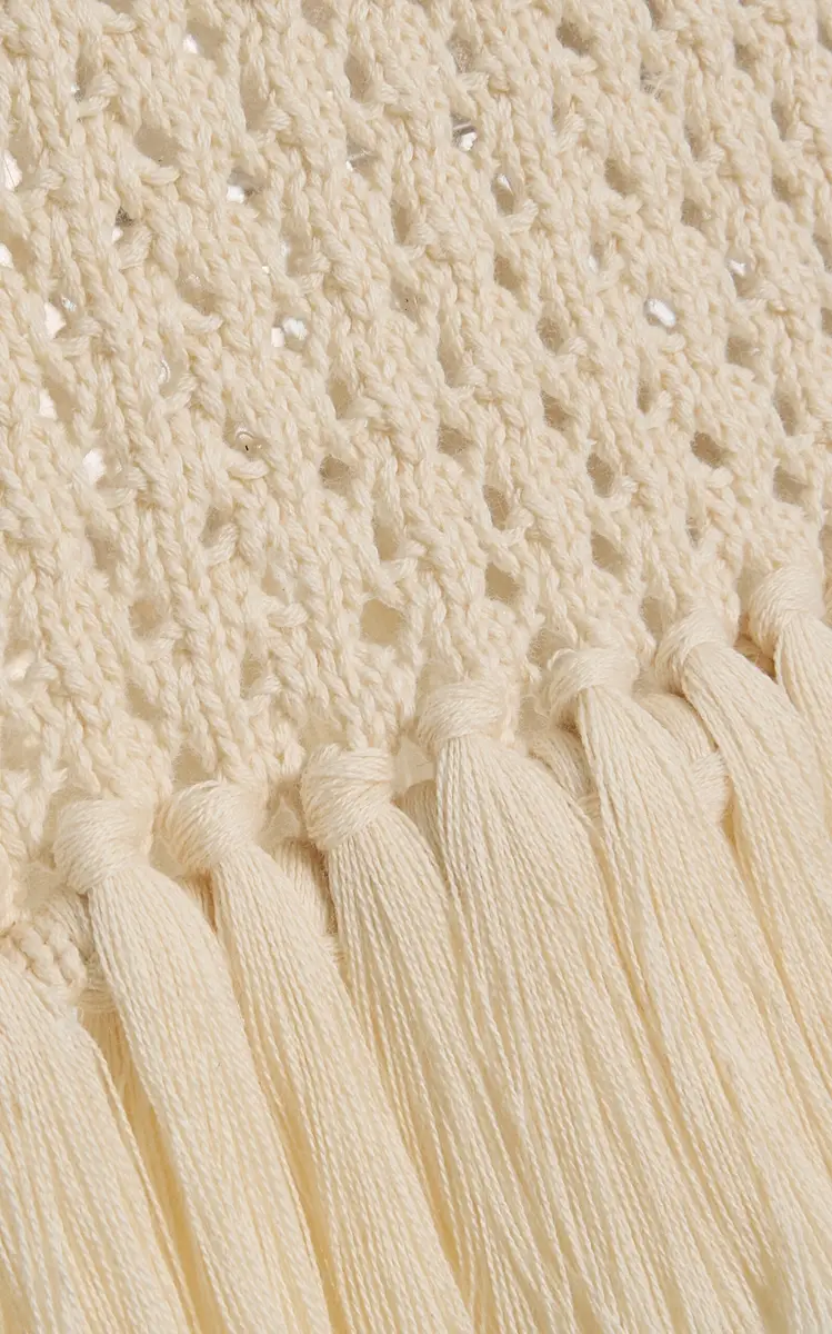 ESCVDO Exclusive Espina Fringed Crocheted Cotton Mini Skirt | Thumbnail 5 ESCVDO Exclusive Espina Fringed Crocheted Cotton Mini Skirt | Thumbnail 5