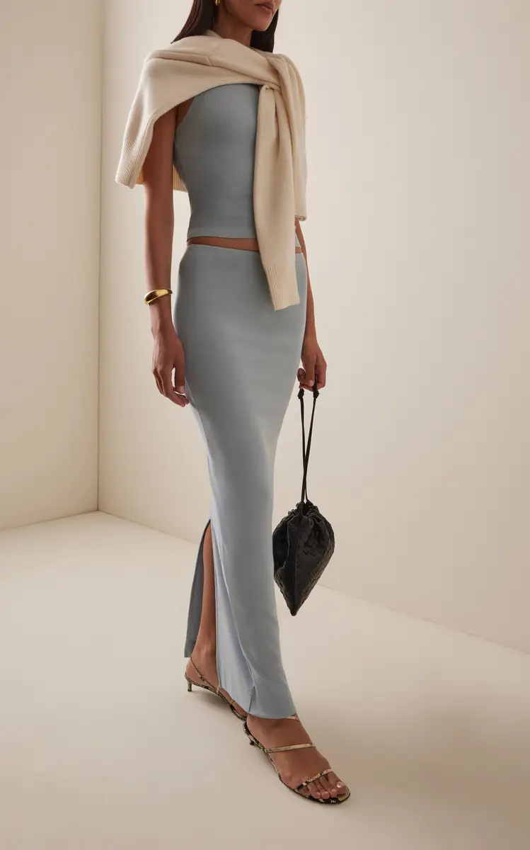 Éterne Emma Stretch Cotton-Modal Maxi Skirt | Thumbnail 2 Éterne Emma Stretch Cotton-Modal Maxi Skirt | Thumbnail 2