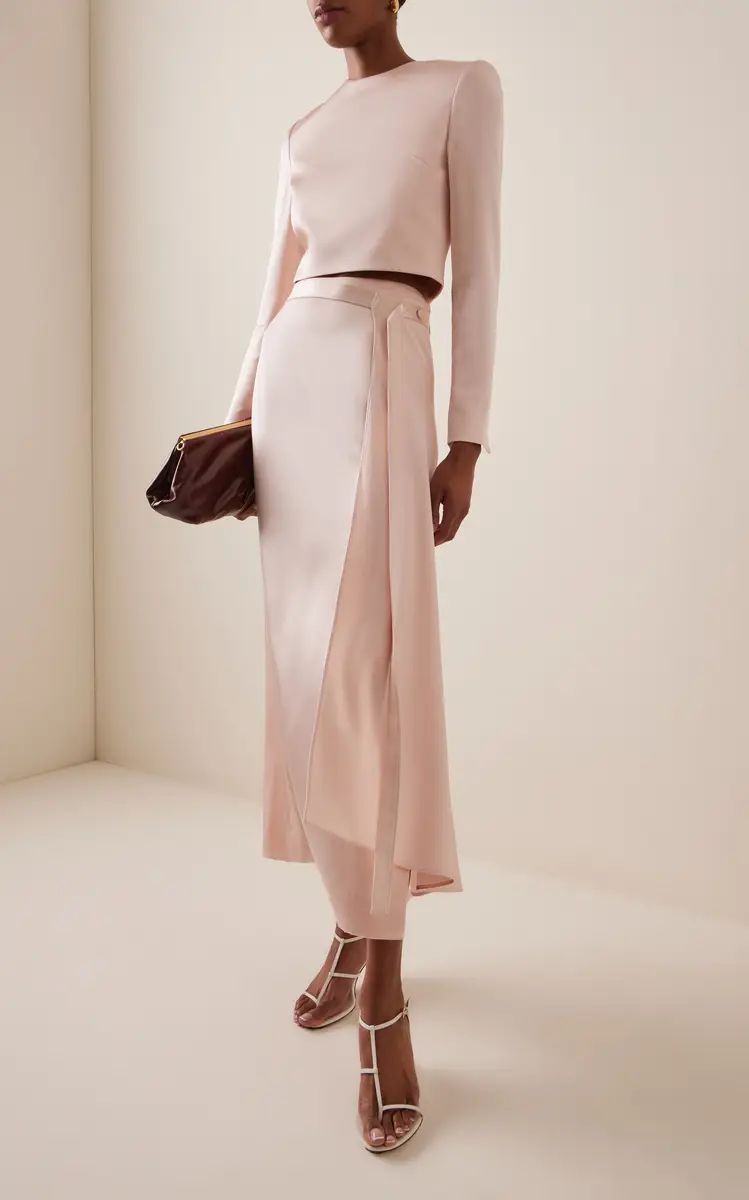 Adam Lippes Keira Silk Charmeuse Crop Top | Thumbnail 3 Adam Lippes Keira Silk Charmeuse Crop Top | Thumbnail 3