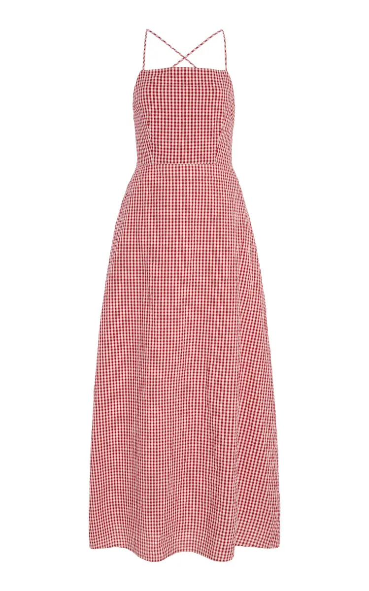 Posse Lori Tie-Back Cotton Maxi Dress | Image 1 Posse Lori Tie-Back Cotton Maxi Dress | Image 1