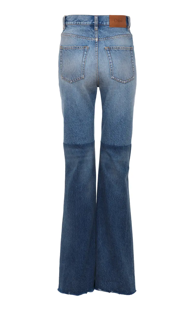 Chloé Patchwork Rigid High-Rise Flared-Leg Jeans | Thumbnail 5 Chloé Patchwork Rigid High-Rise Flared-Leg Jeans | Thumbnail 5