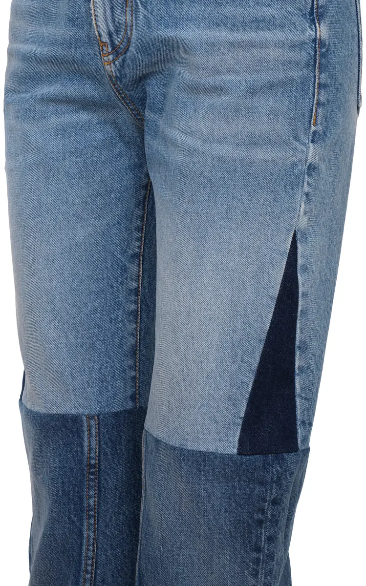Chloé Patchwork Rigid High-Rise Flared-Leg Jeans | Thumbnail 6 Chloé Patchwork Rigid High-Rise Flared-Leg Jeans | Thumbnail 6