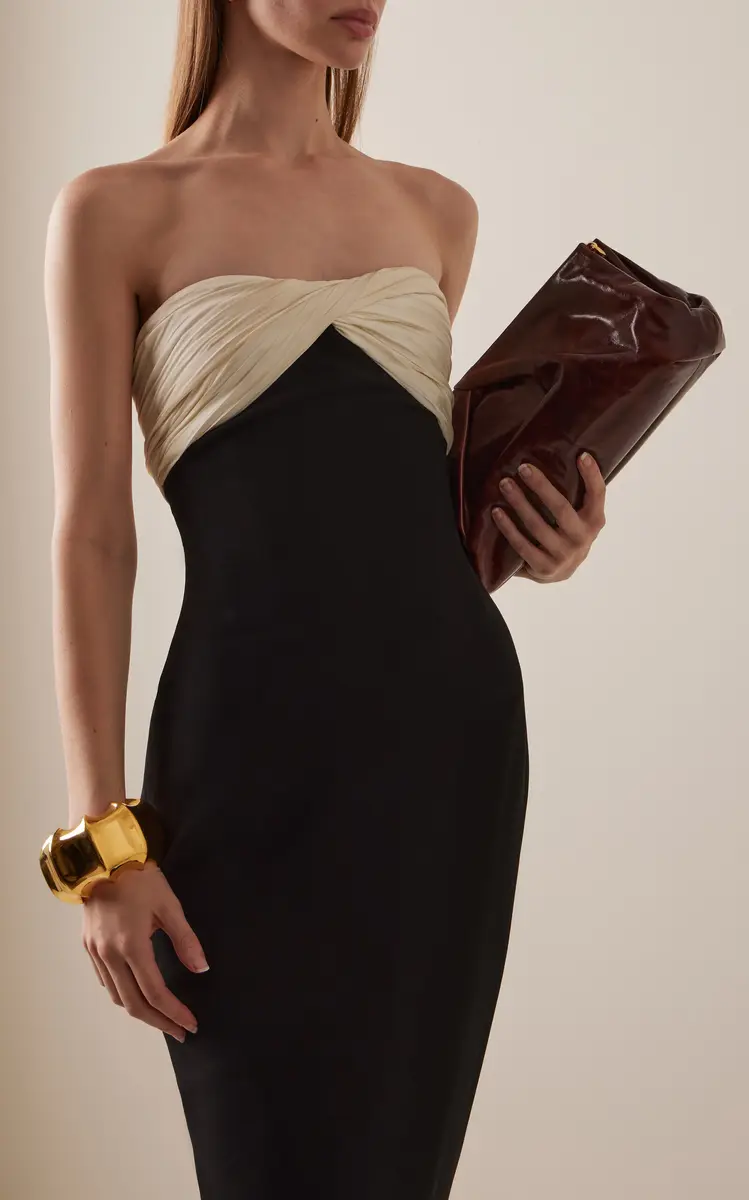 Marmar Halim Twist-Detail Silk-Crepe Gown | Thumbnail 8