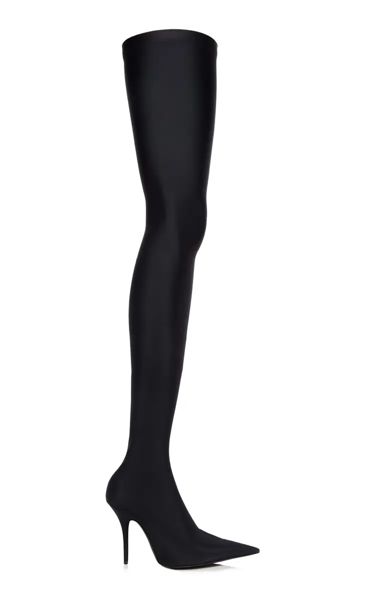 Balenciaga Knife Jersey Over-The-Knee Pumps | Thumbnail 2