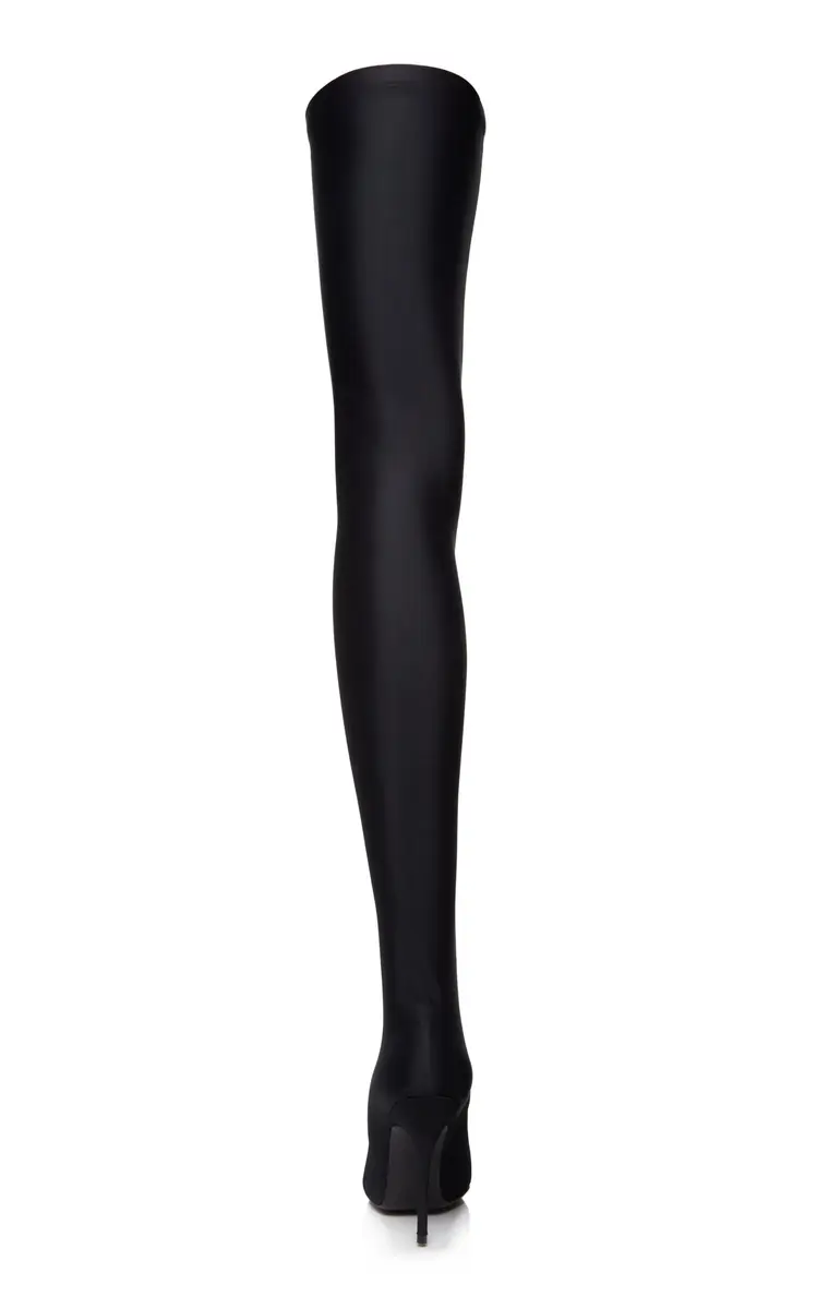 Balenciaga Knife Jersey Over-The-Knee Pumps | Thumbnail 4