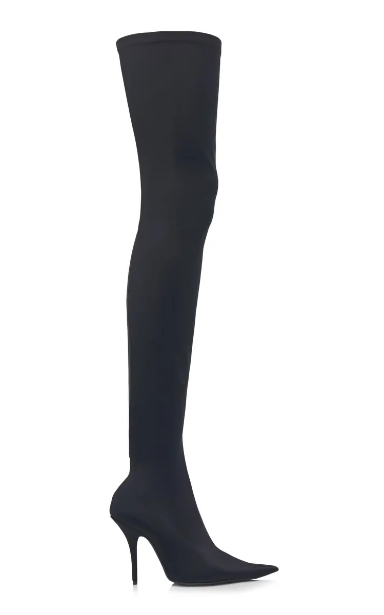 Balenciaga Knife Jersey Over-The-Knee Pumps | Thumbnail 6