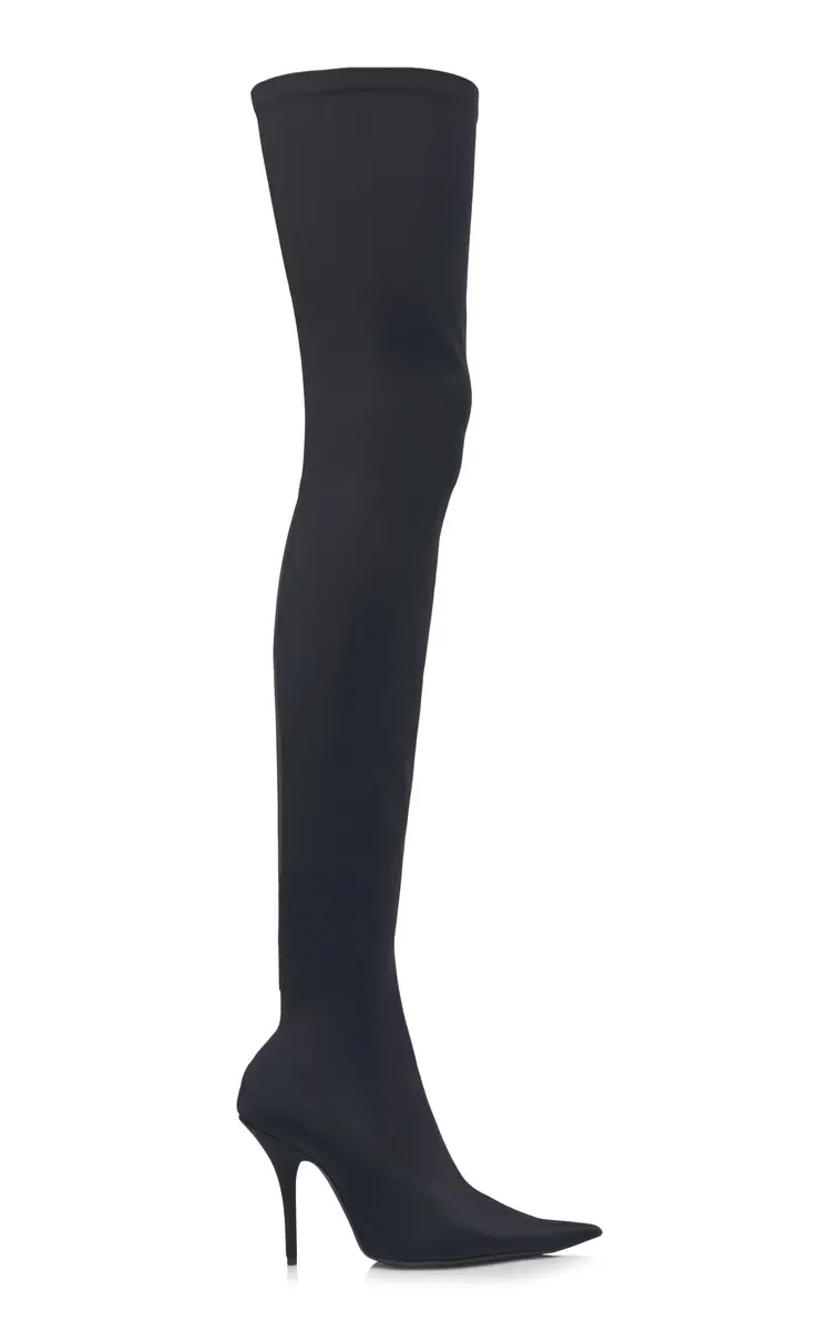 Balenciaga Knife Jersey Over-The-Knee Pumps | Thumbnail 10