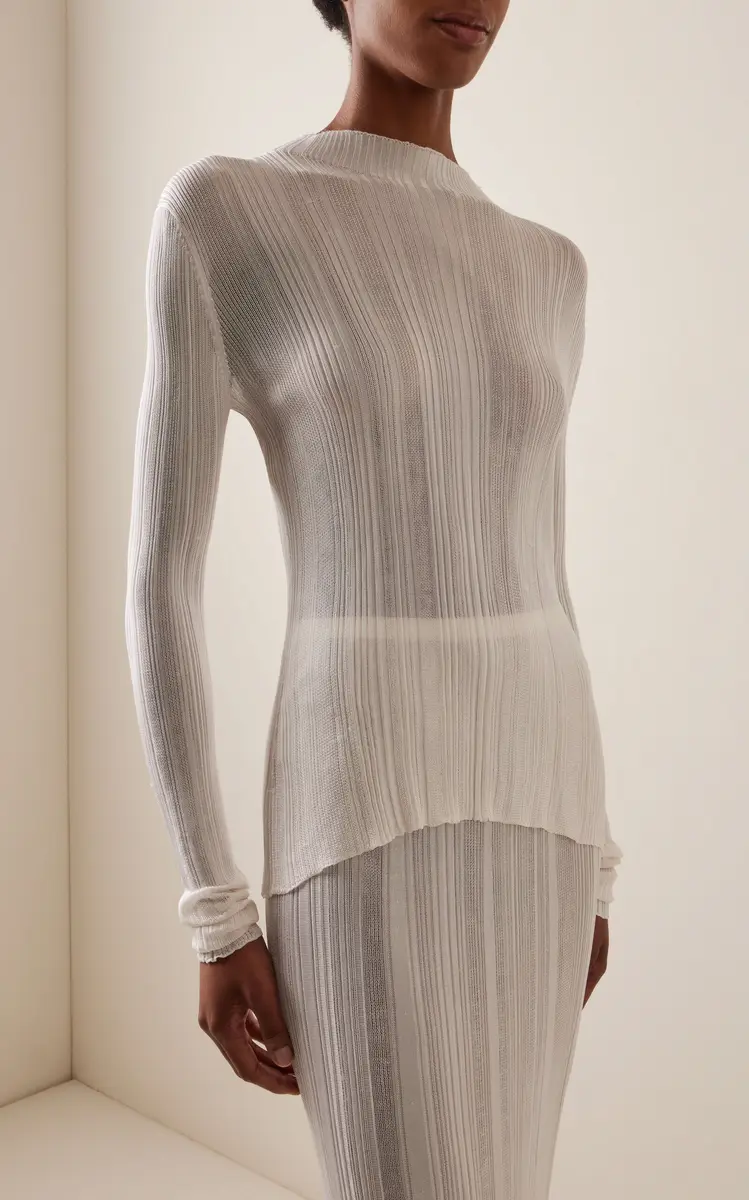 Gabriela Hearst Aveda Knit Silk Mock-Neck Top | Thumbnail 2 Gabriela Hearst Aveda Knit Silk Mock-Neck Top | Thumbnail 2