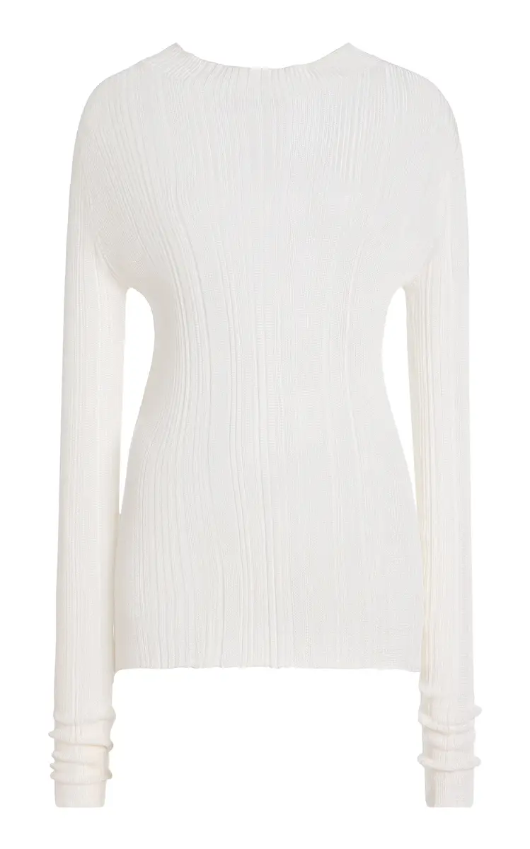 Gabriela Hearst Aveda Knit Silk Mock-Neck Top | Image 1 Gabriela Hearst Aveda Knit Silk Mock-Neck Top | Image 1