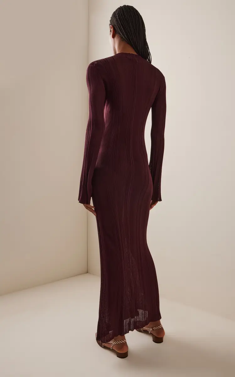 Gabriela Hearst Atira Knit Silk Maxi Dress | Thumbnail 4 Gabriela Hearst Atira Knit Silk Maxi Dress | Thumbnail 4