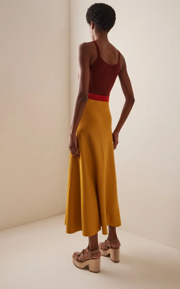 Gabriela Hearst Flaminius Colorblock Wool Midi Dress | Thumbnail 4 Gabriela Hearst Flaminius Colorblock Wool Midi Dress | Thumbnail 4