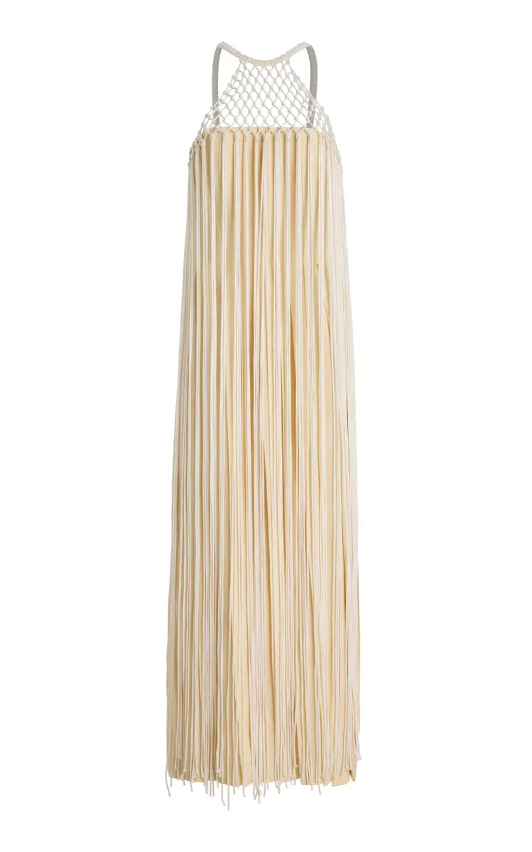 Gabriela Hearst Tacia Fringed Silk Maxi Dress | Image 1 Gabriela Hearst Tacia Fringed Silk Maxi Dress | Image 1
