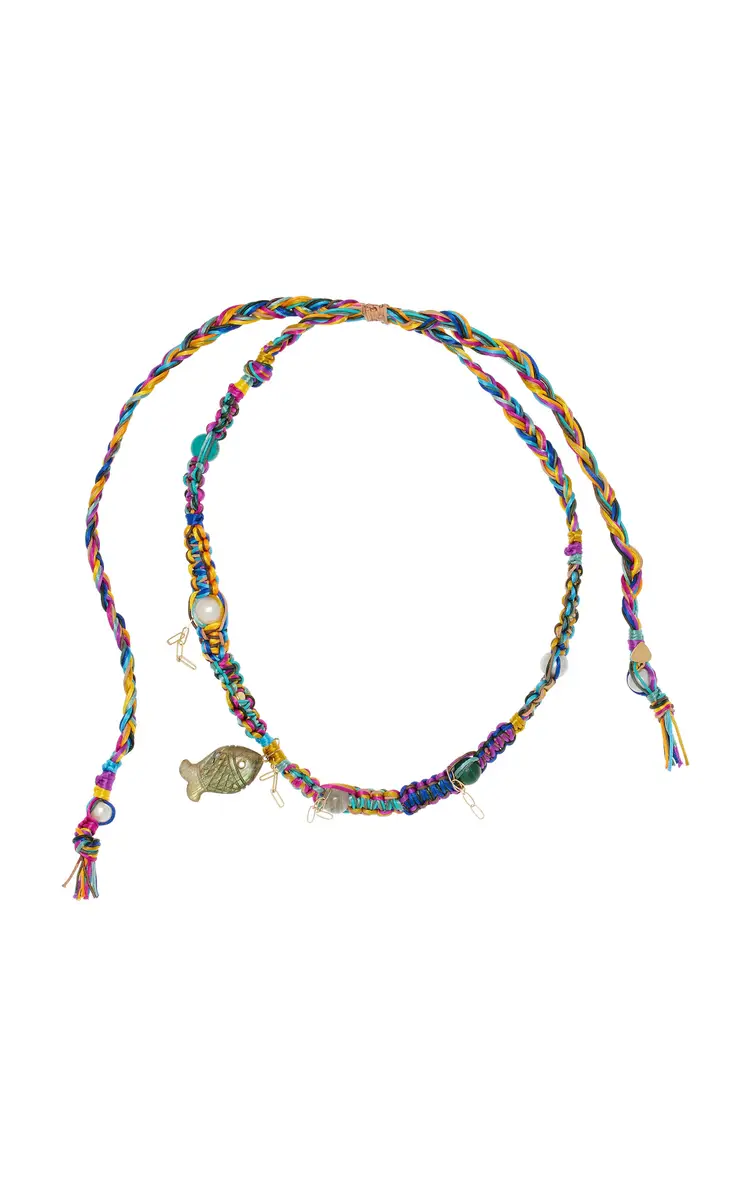 Joie DiGiovanni Glow Fish Labradorite Rocker Necklace