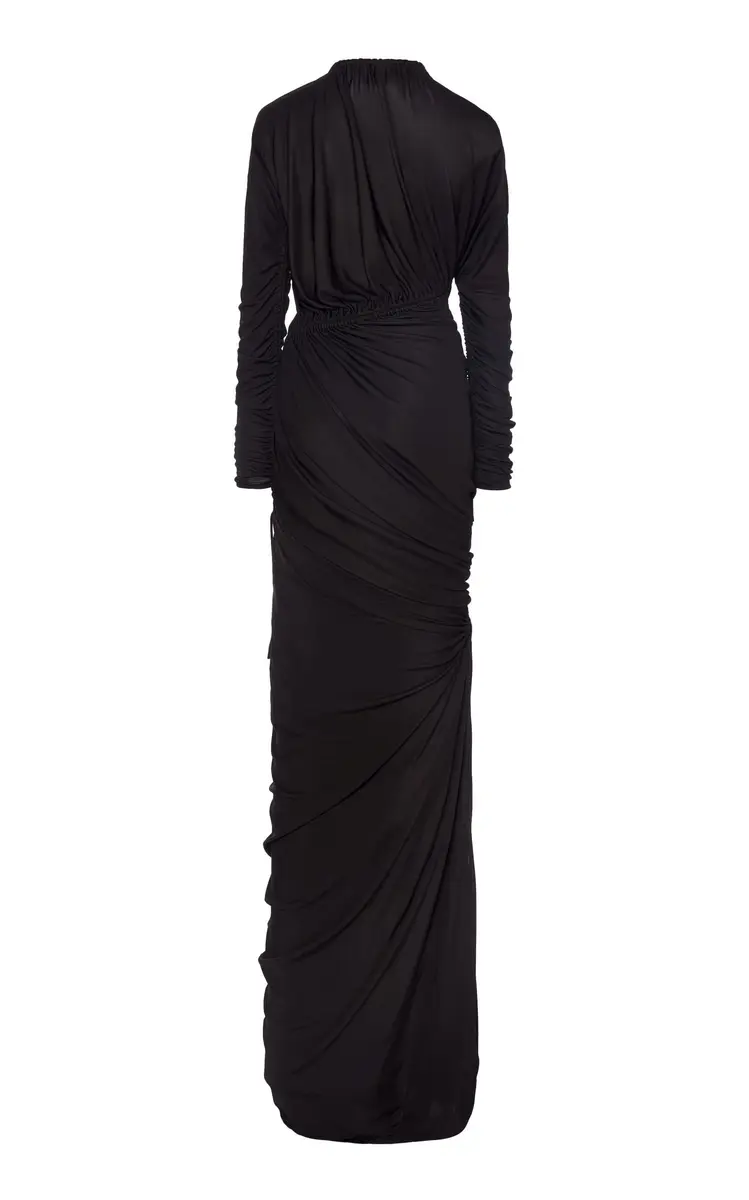 Bottega Veneta Ruched Jersey Maxi Dress | Thumbnail 8