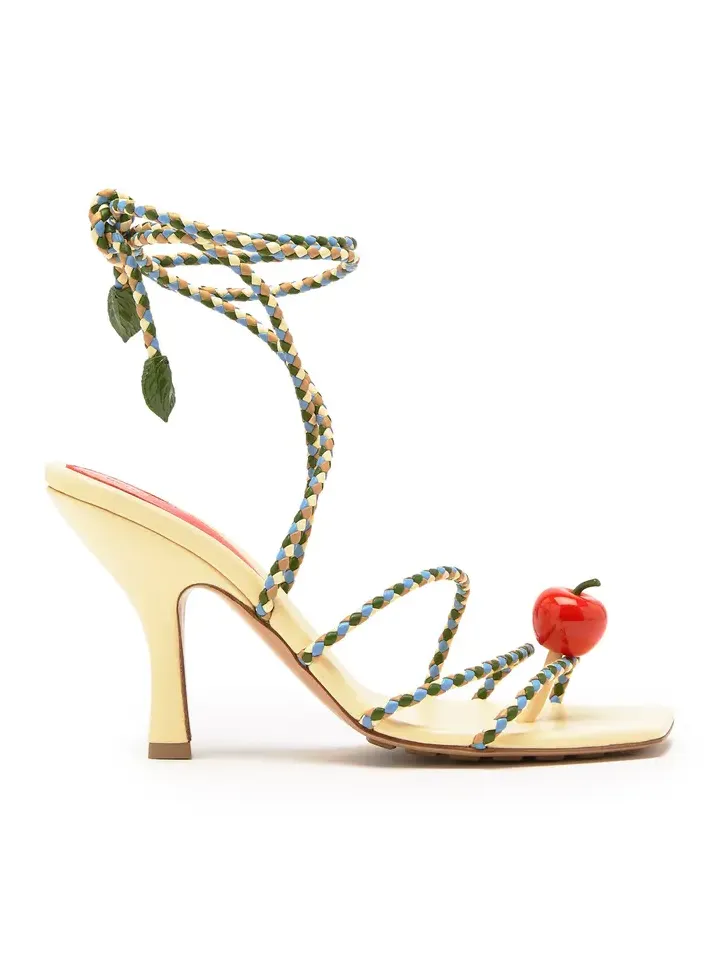 Bottega Veneta Adam Lace-Up Leather Sandals