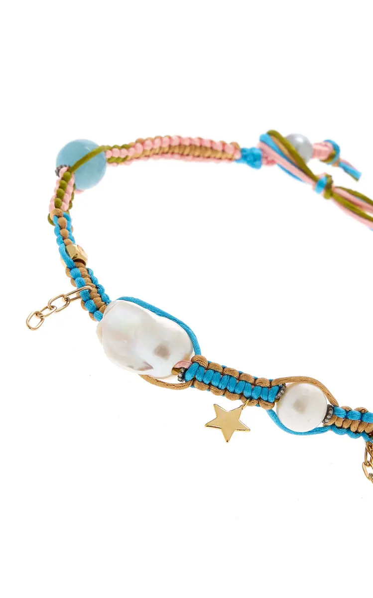 Joie DiGiovanni Sparkling Starry Night Sky Silk Rocker Choker | Thumbnail 3 Joie DiGiovanni Sparkling Starry Night Sky Silk Rocker Choker | Thumbnail 3