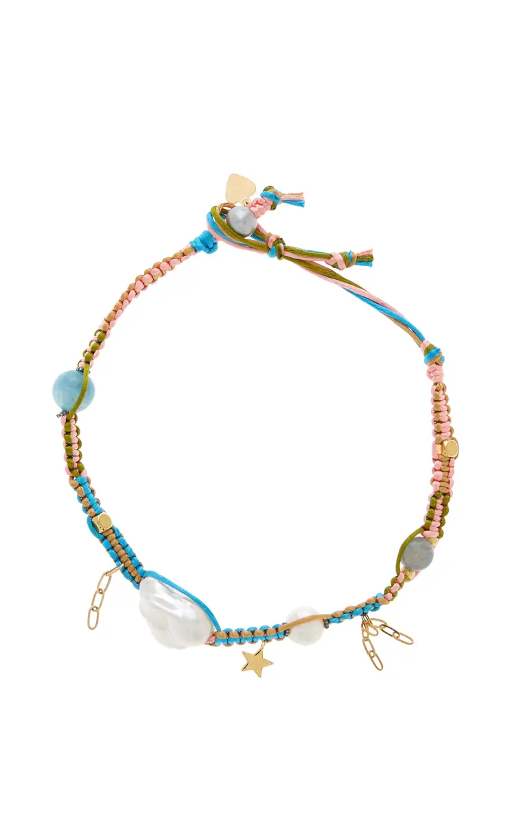 Joie DiGiovanni Sparkling Starry Night Sky Silk Rocker Choker | Thumbnail 4 Joie DiGiovanni Sparkling Starry Night Sky Silk Rocker Choker | Thumbnail 4