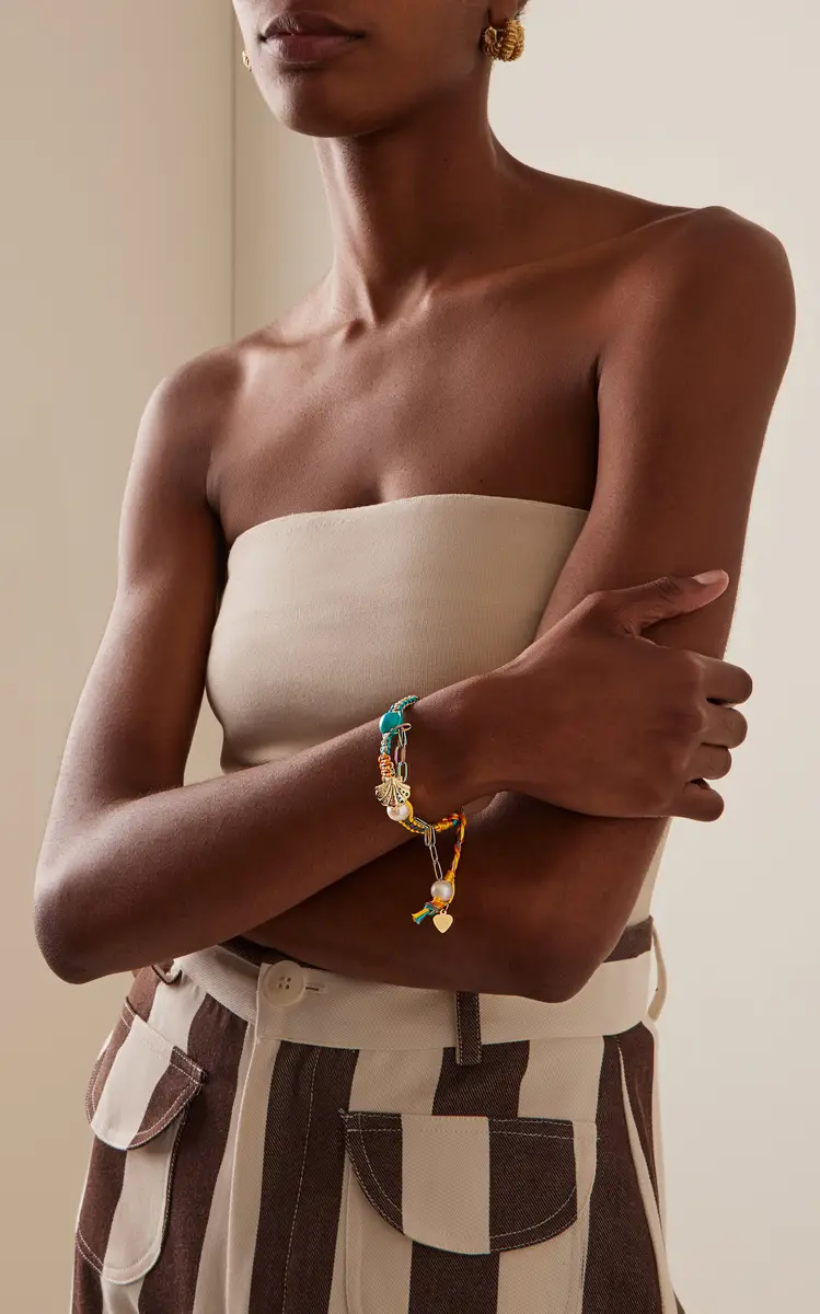 Joie DiGiovanni Rocker Turquoise; Seashell Bracelet - Turquoise - OS - Moda Operandi | Thumbnail 2 Joie DiGiovanni Rocker Turquoise; Seashell Bracelet - Turquoise - OS - Moda Operandi | Thumbnail 2