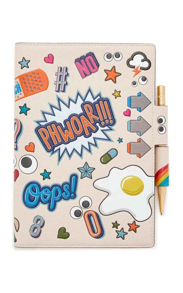 Anya Hindmarch Sticker Leather A5 Journal | Thumbnail 4 Anya Hindmarch Sticker Leather A5 Journal | Thumbnail 4