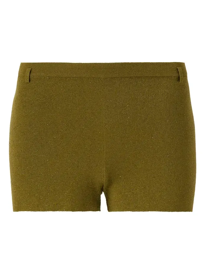 SIEDRÉS Sou Metallic Knit Shorts