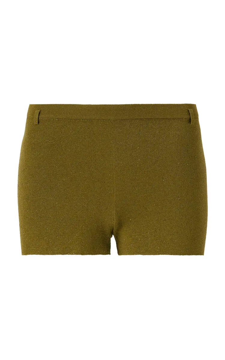 SIEDRÉS Sou Metallic Knit Shorts | Image 1 SIEDRÉS Sou Metallic Knit Shorts | Image 1