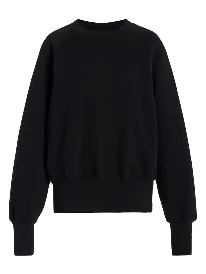 Linda Classic Raglan-Sleeve Cotton Sweatshirt