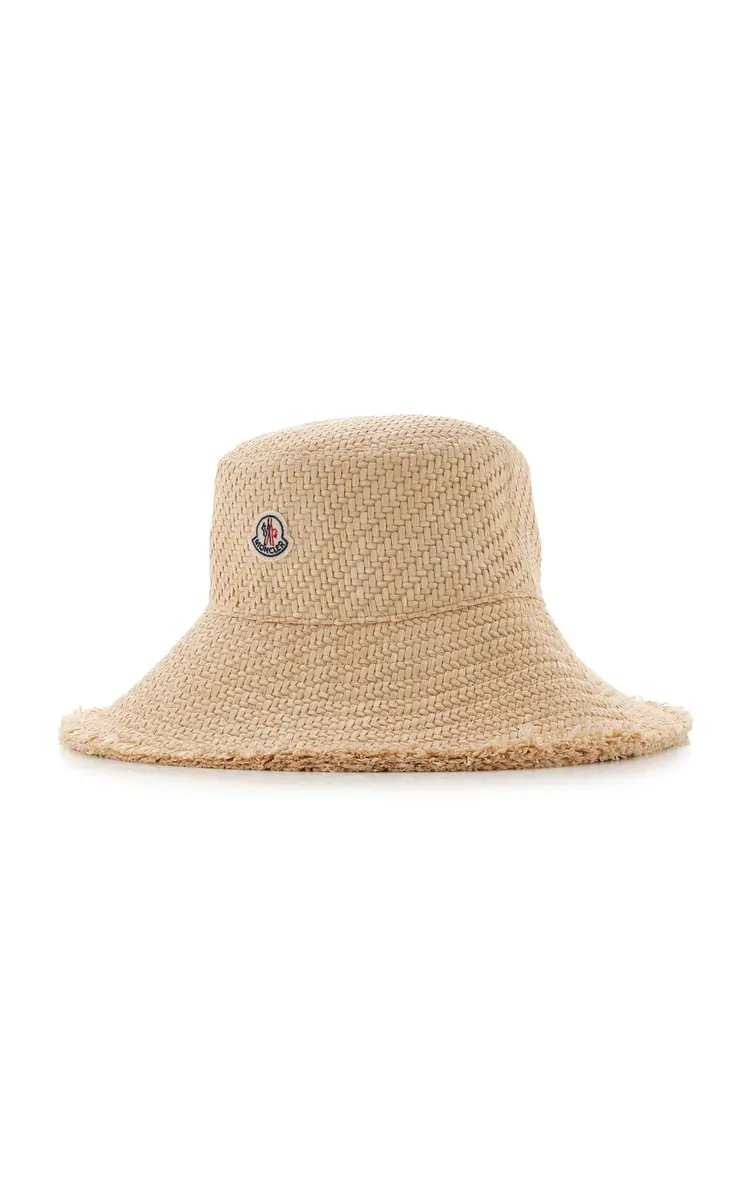 Moncler Raffia Bucket Hat | Thumbnail 3 Moncler Raffia Bucket Hat | Thumbnail 3