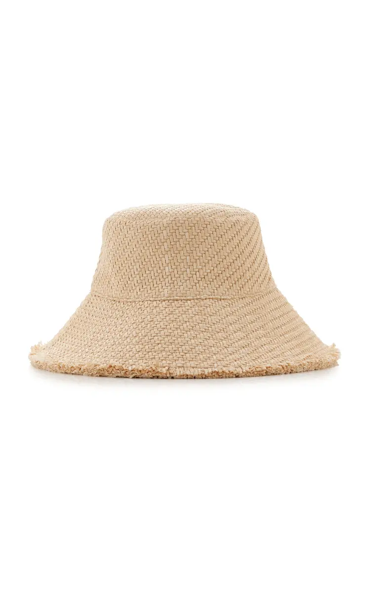 Moncler Raffia Bucket Hat | Thumbnail 4 Moncler Raffia Bucket Hat | Thumbnail 4
