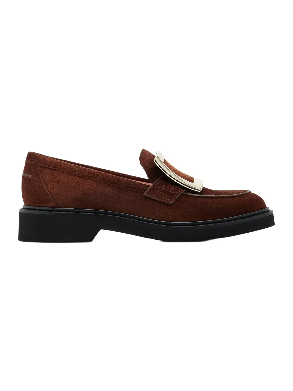 Viv Rangers Buckle-Embellished Suede Loafers Viv Rangers Buckle-Embellished Suede Loafers