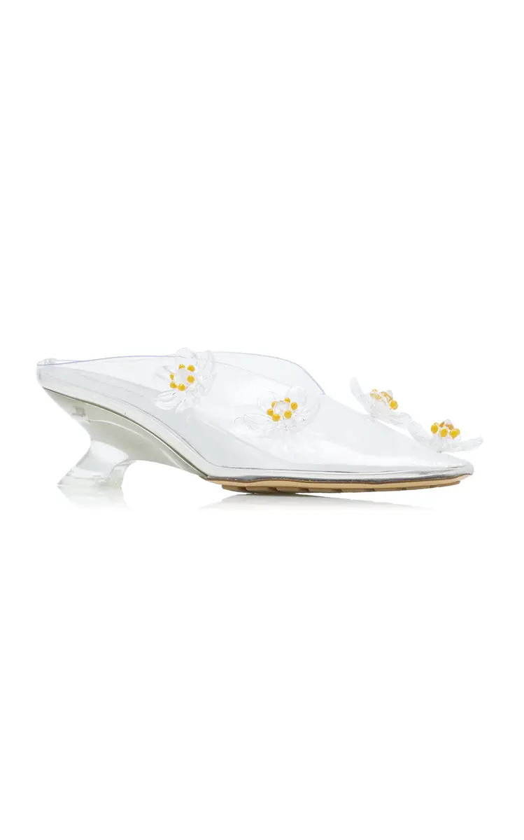 Bottega Veneta Floral-Appliquéd Plexi Mule Pumps | Thumbnail 5 Bottega Veneta Floral-Appliquéd Plexi Mule Pumps | Thumbnail 5