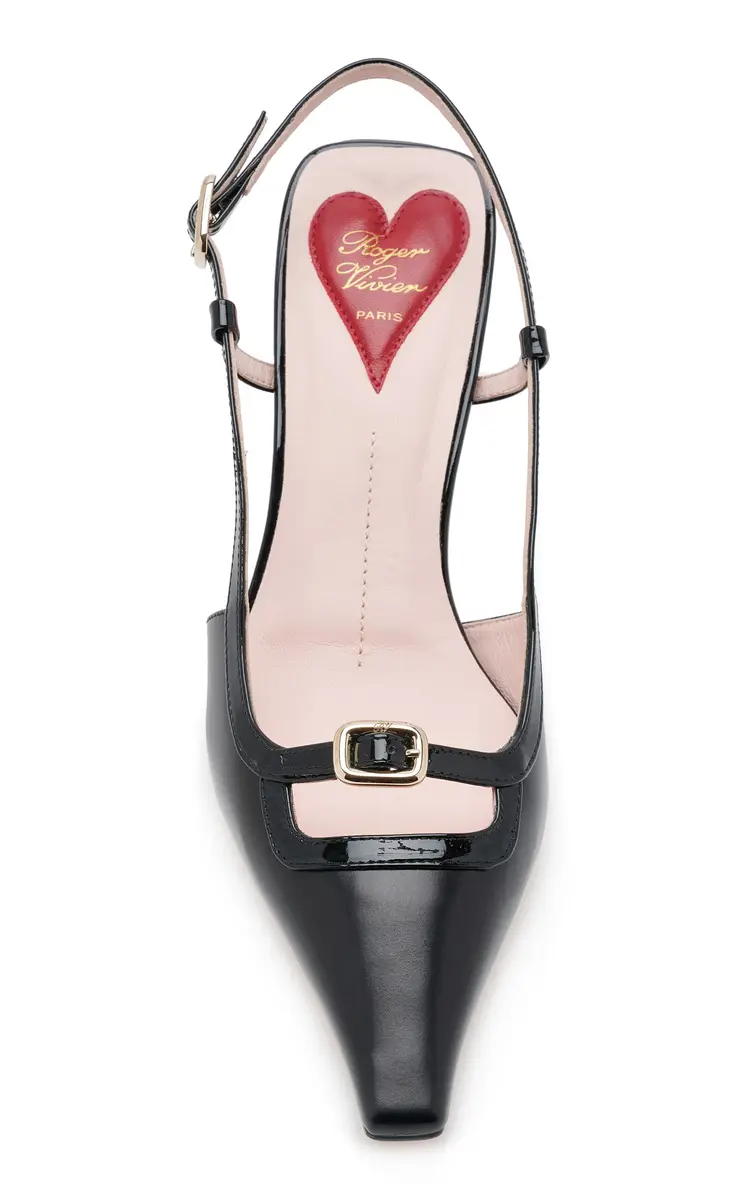 Roger Vivier Mini-Buckle Leather Slingback Pumps | Thumbnail 3 Roger Vivier Mini-Buckle Leather Slingback Pumps | Thumbnail 3