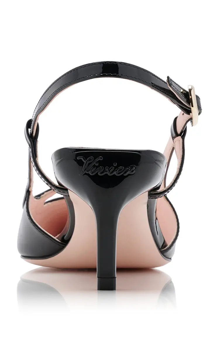 Roger Vivier Mini-Buckle Leather Slingback Pumps | Thumbnail 4 Roger Vivier Mini-Buckle Leather Slingback Pumps | Thumbnail 4